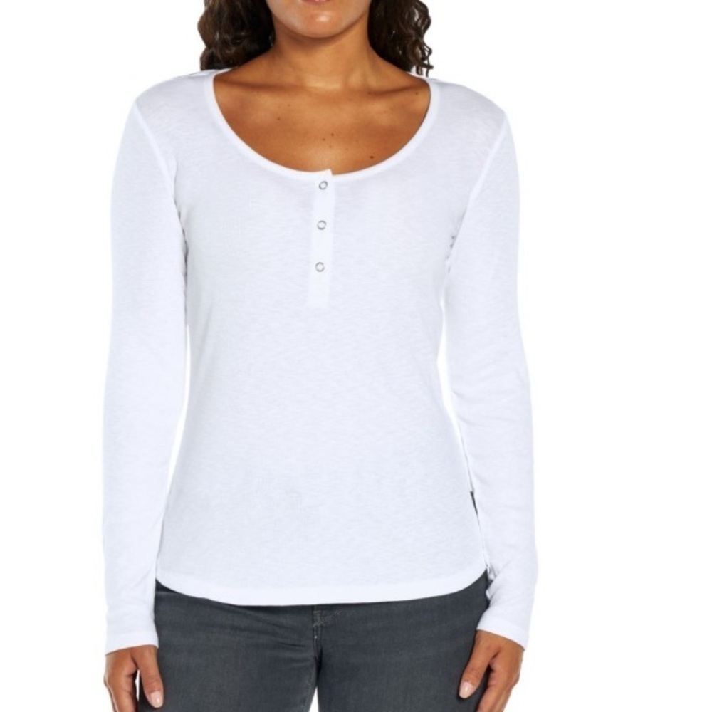 NWT Eddie Bauer Scoop Snap Henley
